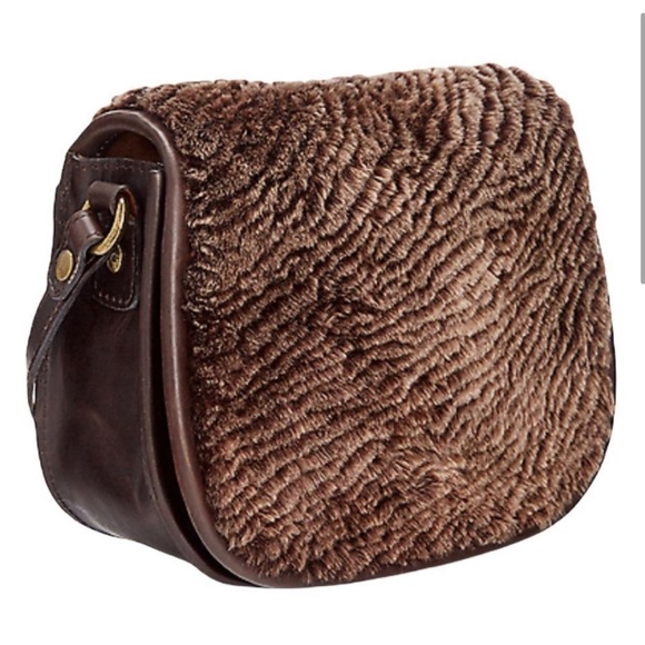 Patricia Nash Laser Cut Sherpa Bag- brown - Picture 2 of 7